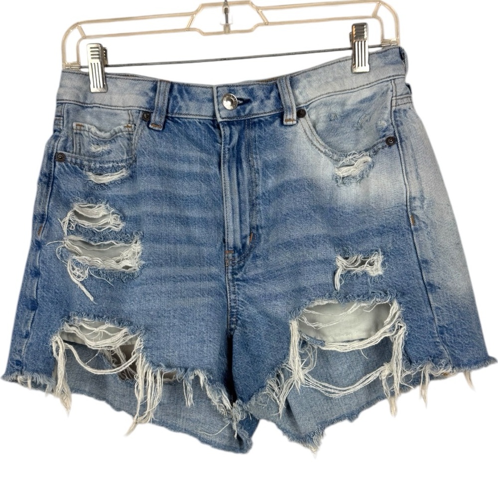 American Eagle Womens Distressed Mom Shorts Sz 8